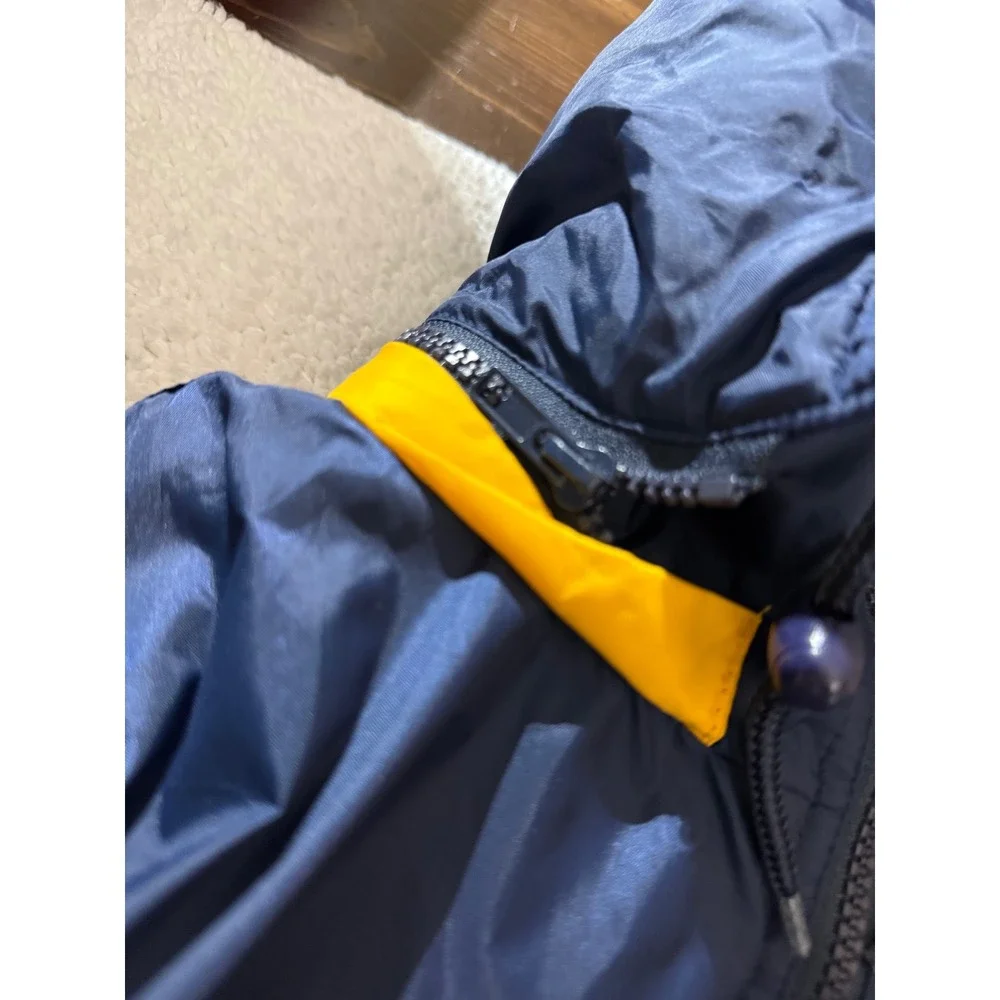 VTG Kocal Michigan Wolverines‎ Jacket Navy Blue Yellow Hooded Raincoat XL - Picture 13 of 13